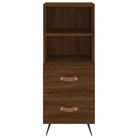 Moderne dressoir met metalen poten en bewerkt hout voor een tijdloze uitstraling - Dressoirs & buffetkasten