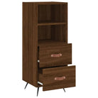 Moderne dressoir met metalen poten en bewerkt hout voor een tijdloze uitstraling - Dressoirs & buffetkasten