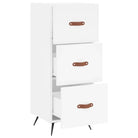 Moderne dressoir met metalen poten en bewerkt hout voor een tijdloze look - Dressoirs & buffetkasten