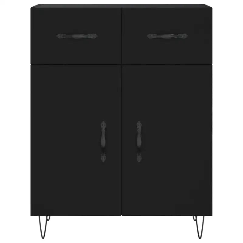Moderne dressoir met metalen poten en bewerkt hout voor een tijdloze uitstraling - Dressoirs & buffetkasten