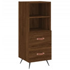 Moderne dressoir met metalen poten en bewerkt hout voor een tijdloze uitstraling - Dressoirs & buffetkasten