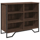 Moderne dressoir met metalen poten en bewerkt hout voor een tijdloze uitstraling - Dressoirs & buffetkasten