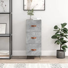 Moderne dressoir met metalen poten en bewerkt hout voor een tijdloze look - Betongrijs / 1 - Dressoirs & buffetkasten