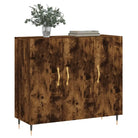 Moderne dressoir met metalen poten en bewerkt hout voor je huis - Dressoirs & buffetkasten