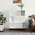 Moderne dressoir met metalen poten en bewerkt hout - Wit / 1 - Dressoirs & buffetkasten