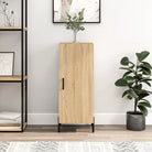 Moderne dressoir met metalen poten en gerookt eiken bewerkt hout - Sonoma eiken / 1 - Dressoirs & buffetkasten