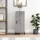 Moderne dressoir met metalen poten en gerookt eiken bewerkt hout - Grijs sonoma / 1 - Dressoirs & buffetkasten