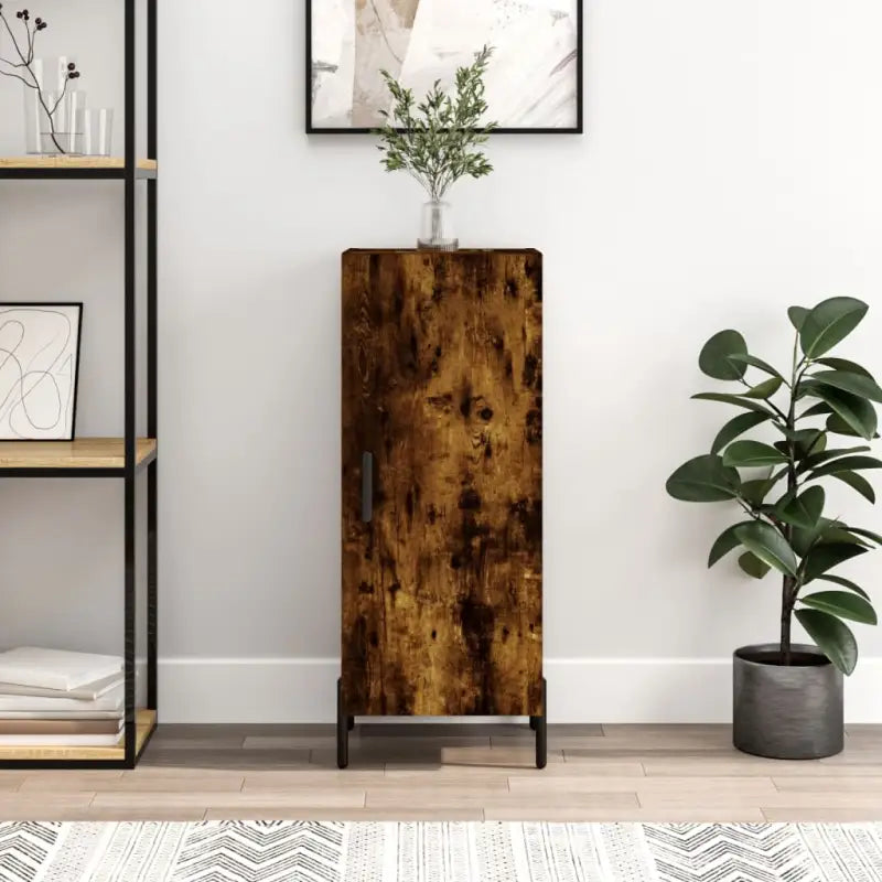 Moderne dressoir met metalen poten en gerookt eiken bewerkt hout - Dressoirs & buffetkasten