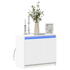 Moderne dressoir met RGB LED-verlichting en bewerkt hout - Wit / 1 - Dressoirs & buffetkasten