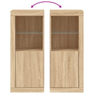 Moderne dressoir met rgb led-verlichting en duurzaam bewerkt hout - Dressoirs & buffetkasten
