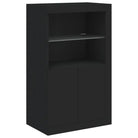 Moderne dressoir met rgb led-verlichting en duurzaam bewerkt hout - Dressoirs & buffetkasten