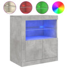 Moderne dressoir met rgb led-verlichting en duurzaam bewerkt hout - Dressoirs & buffetkasten