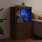 Moderne dressoir met rgb led-verlichting en duurzaam bewerkt hout - Dressoirs & buffetkasten