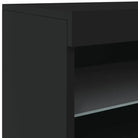 Moderne dressoir met rgb led-verlichting en duurzame bewerkte hout - Dressoirs & buffetkasten