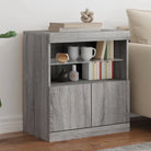 Moderne dressoir met rgb led-verlichting en duurzame bewerkte hout - Grijs sonoma / 1 - Dressoirs & buffetkasten