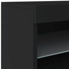 Moderne dressoir met rgb led-verlichting en hoogwaardig bewerkt hout - Dressoirs & buffetkasten