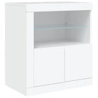 Moderne dressoir met rgb led-verlichting en hoogwaardig bewerkt hout - Dressoirs & buffetkasten