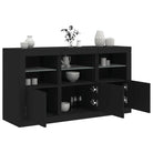 Moderne dressoir met rgb led-verlichting en hoogwaardig bewerkt hout - Zwart / 1 - Dressoirs & buffetkasten
