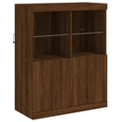 Moderne dressoirs van bewerkt hout met LED-verlichting - Dressoirs & buffetkasten