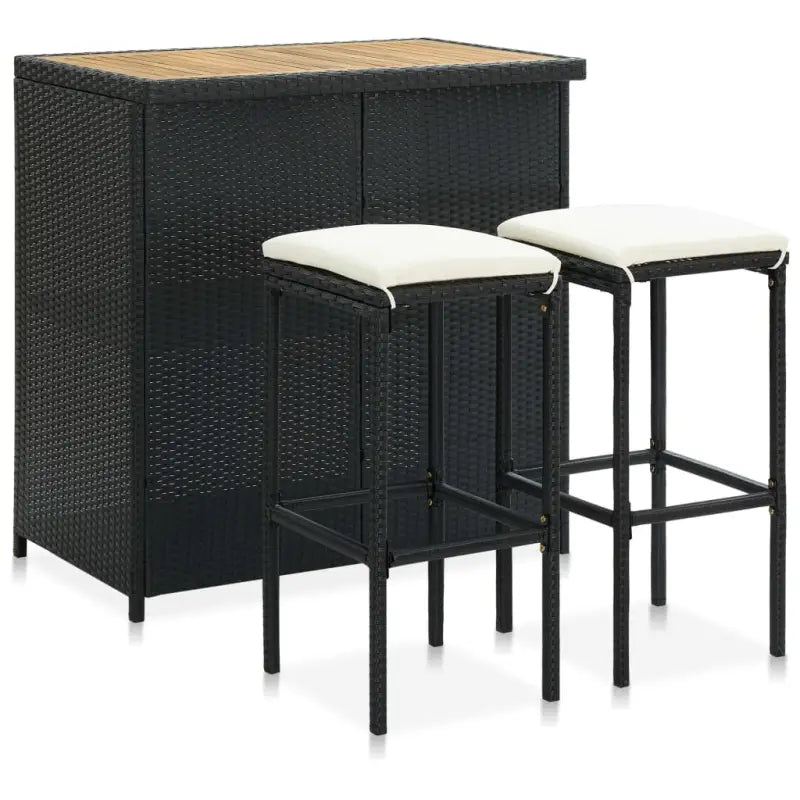 Moderne Eetkamer- en Barset voor Gezelligheid en Ontspanning - Zwart en bruin - Eetkamersets