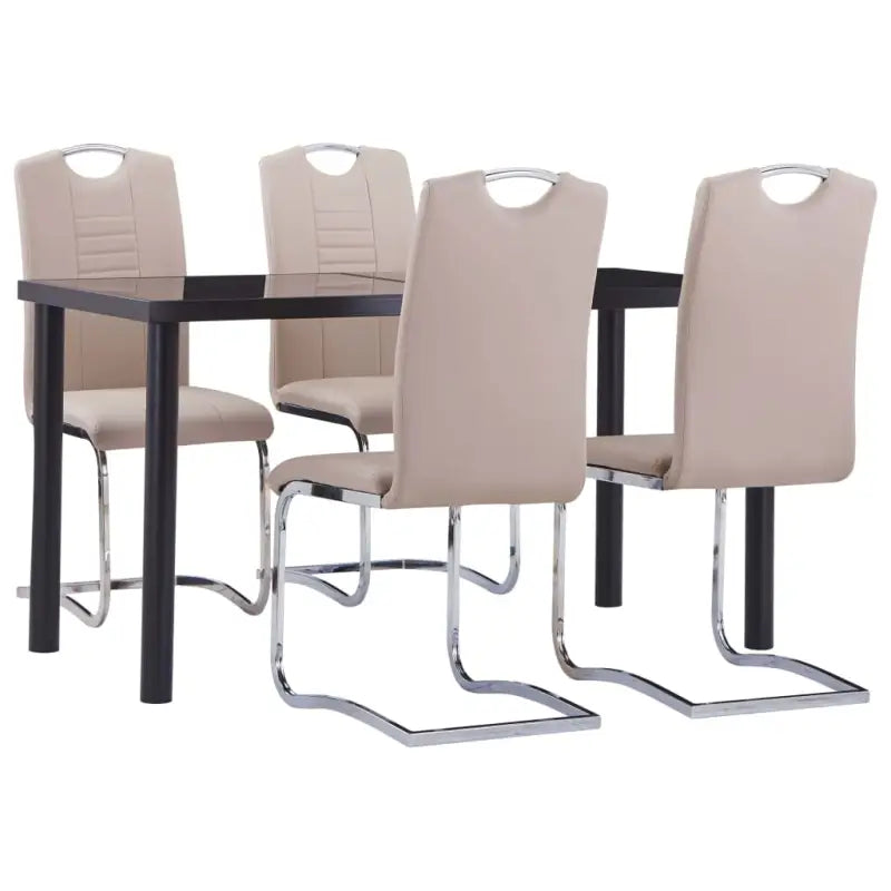 Moderne Eetkamerset voor Woning Tuin en Horeca - Cappuccino / 5 - Eetkamersets