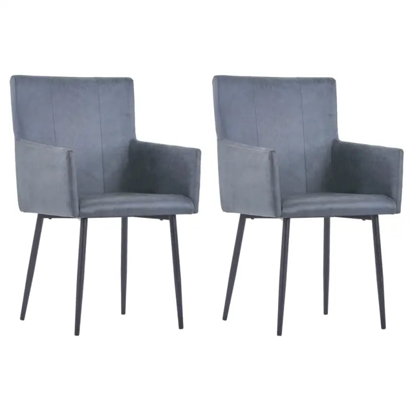 Moderne eetkamerstoelen levering bevat elegant en tijdloos design - Grijs / 2 - Eetkamerstoelen