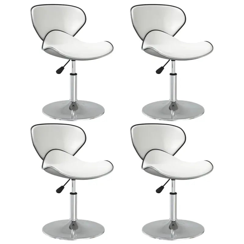 Moderne Eetkamerstoelen met Comfort en Elegant Design - Wit / 4 - Eetkamerstoelen