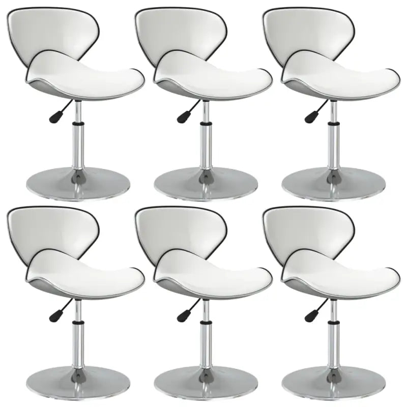 Moderne Eetkamerstoelen met Comfort en Elegant Design - Wit / 6 - Eetkamerstoelen