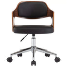 Moderne eetkamerstoelen met gebogen hout en kunstlederen bekleding - Eetkamerstoelen