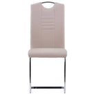 Moderne eetkamerstoelen met verchroomd stalen frame en comfort - Eetkamerstoelen
