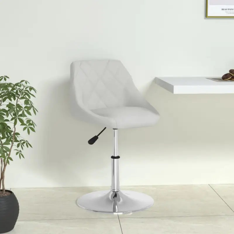 Moderne eetstoel met kunstleren bekleding en comfort - Wit / 1 - Eetkamerstoelen