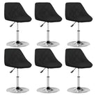 Moderne eetstoel met kunstleren bekleding en comfort - Zwart / 6 - Eetkamerstoelen