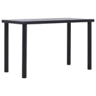 Moderne eettafel met houten nerf voor binnen en buitengebruik - 120 x 60 x 75 cm / 1 - Eettafels
