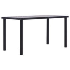 Moderne eettafel met houten nerf voor binnen en buitengebruik - 140 x 70 x 75 cm / 1 - Eettafels