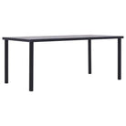 Moderne eettafel met houten nerf voor binnen en buitengebruik - 200 x 100 x 75 cm / 1 - Eettafels