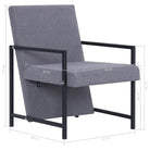 Moderne fauteuil met chromen voeten en duurzaam houten frame - Lichtgrijs / 1 - Fauteuils & Relaxfauteuils