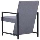 Moderne fauteuil met chromen voeten en duurzaam houten frame - Lichtgrijs / 1 - Fauteuils & Relaxfauteuils
