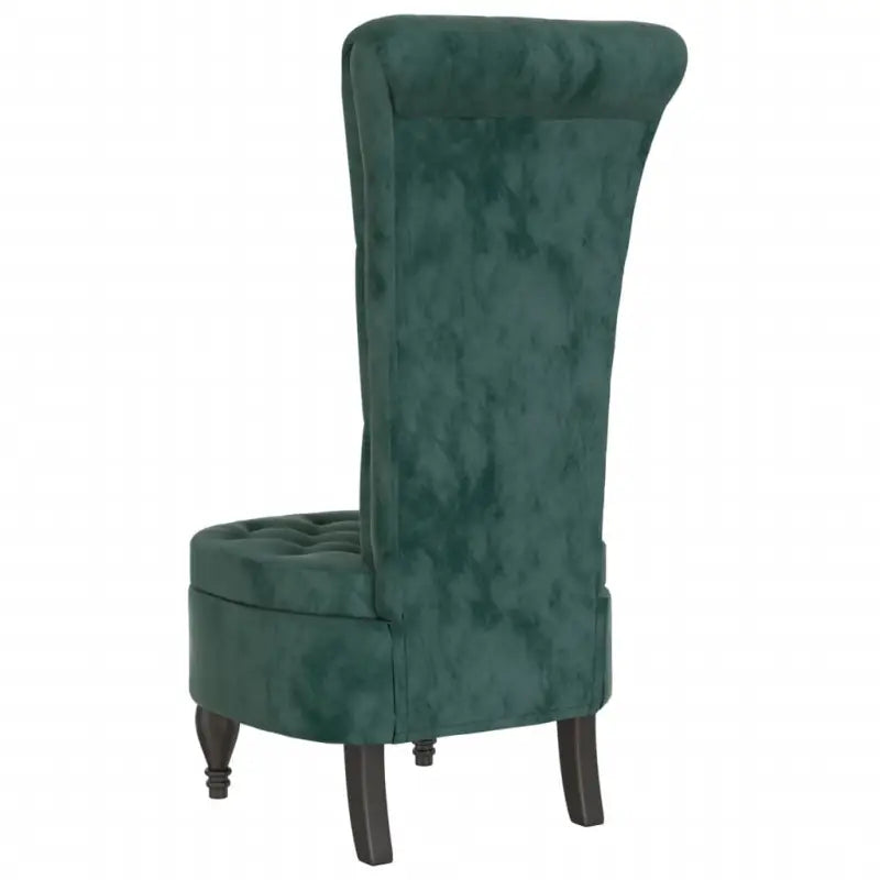 Moderne fauteuil met hoge rugleuning en fluwelen afwerking - Fauteuils