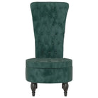 Moderne fauteuil met hoge rugleuning en fluwelen afwerking - Fauteuils