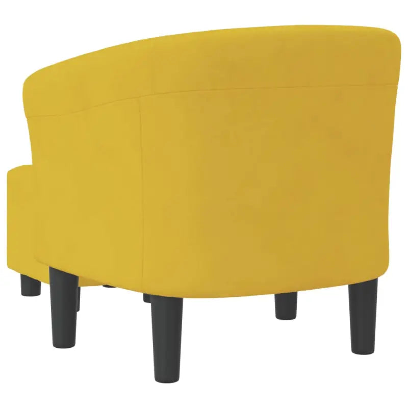 Moderne fluwelen kuipstoel met voetenbank voor iedere kamer - Fauteuils & Relaxfauteuils