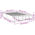 Moderne Grijs Sonoma Bedframe van Bewerkt Hout voor de Slaapkamer - Bedden & bedframes
