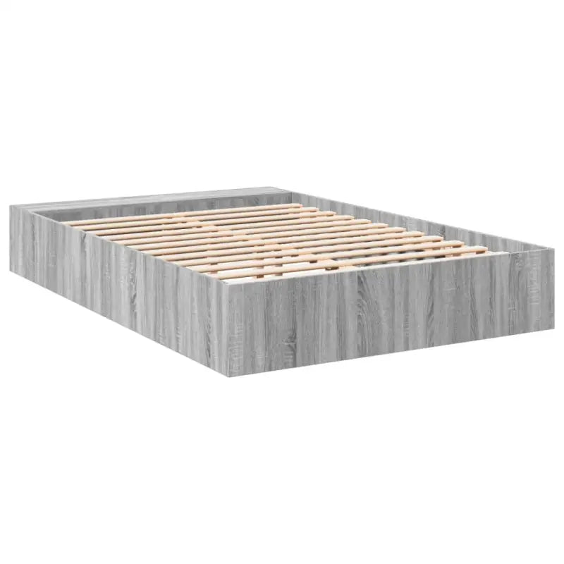 Moderne Grijs Sonoma Bedframe van Bewerkt Hout voor de Slaapkamer - Bedden & bedframes