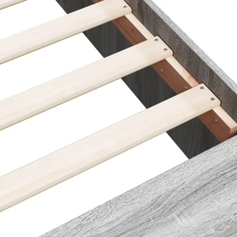 Moderne Grijs Sonoma Bedframe van Bewerkt Hout voor de Slaapkamer - Bedden & bedframes