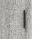 Moderne grijs Sonoma dressoir met metalen poten en bewerkt hout - Grijs sonoma / 1 - Dressoirs & buffetkasten