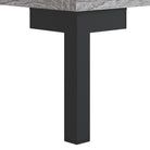 Moderne grijs sonoma dressoir met metalen poten en bewerkt hout - Dressoirs & buffetkasten
