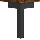 Moderne hoge kast met metalen poten en bewerkt hout - Dressoirs & buffetkasten