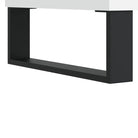 Moderne hoge kast met metalen poten en bewerkt hout - Dressoirs & buffetkasten
