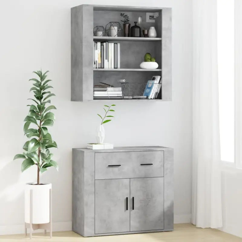 Moderne hoge kast van bewerkt hout voor een stijlvolle uitstraling - Dressoirs & buffetkasten