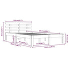 Moderne houten bedframe van massief grenenhout met levering bevat - Bedden & bedframes
