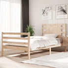 Moderne houten bedframe van massief grenenhout met levering bevat - Naturel / 90 x 200 cm - Bedden & bedframes